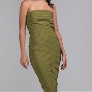 New Sexy Bandage Olive Green Dress